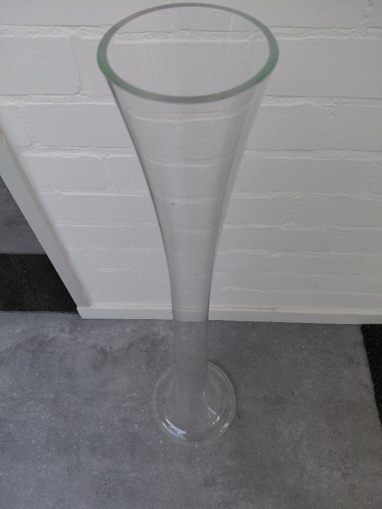 Gratis grote glazen vaas, Ophalen, Gebruikt, Glas