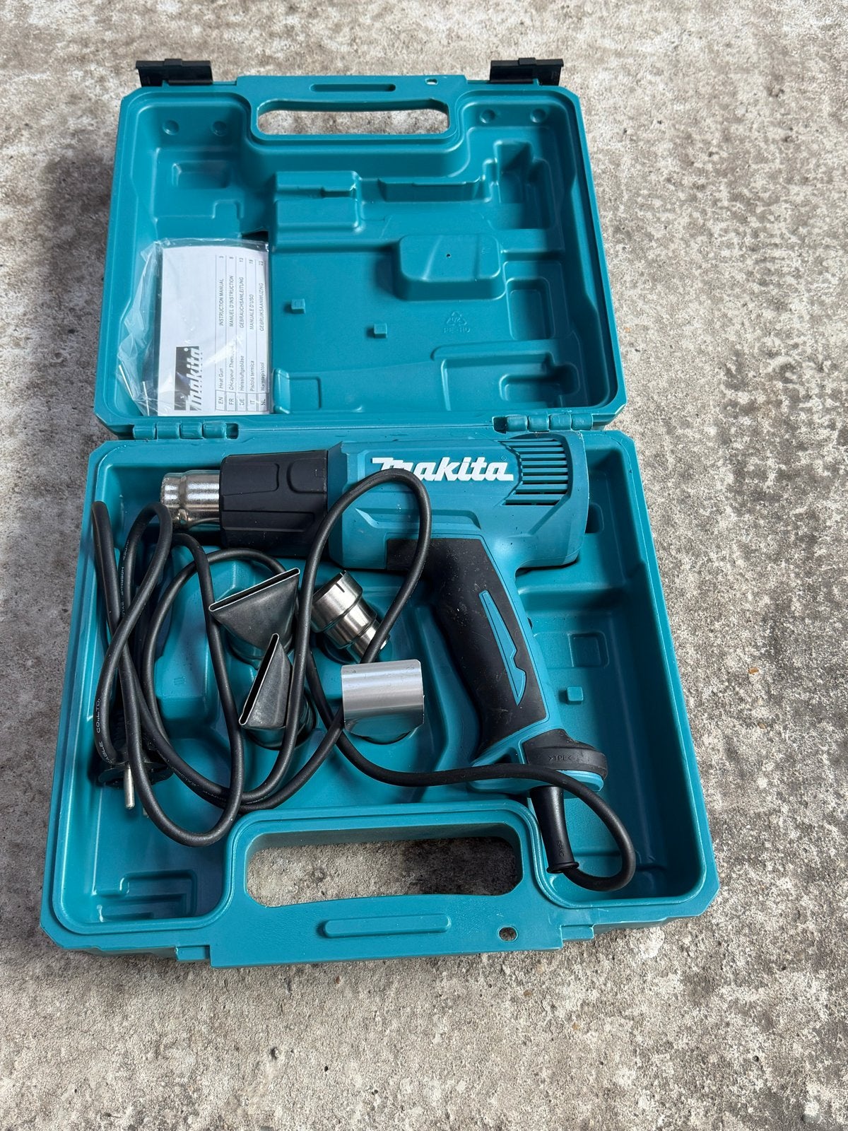 Makita heteluchtpistool in koffer, Ophalen of Verzenden, Zo goed als nieuw