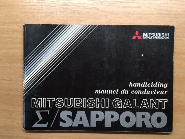 Mitsubishi Galant Sapporo Handleiding 1978 NL in nieuwstaat, Auto diversen, Ophalen of Verzenden