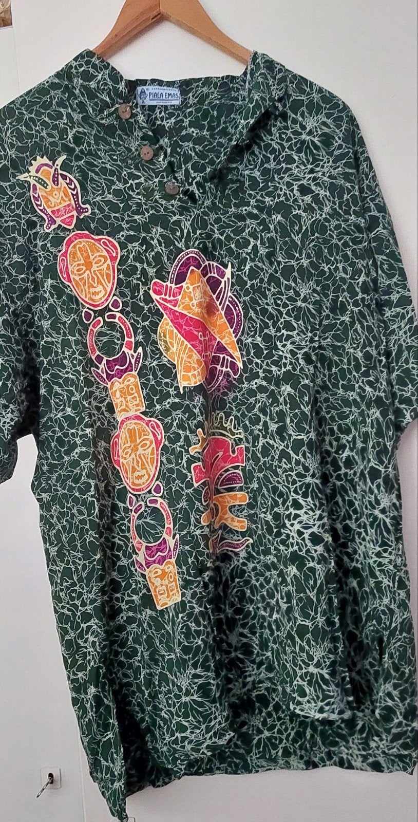 Dames blouse batik, Kleding | Dames, Ophalen of Verzenden, Zo goed als nieuw, Maat 42/44 (L)