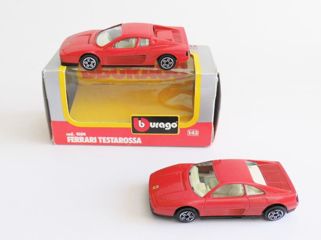 BBURAGO Ferrari Testarossa en Ferrari 348 tb, Hobby en Vrije tijd, Modelauto's | 1:43, Ophalen of Verzenden, Gebruikt, Auto, Overige merken