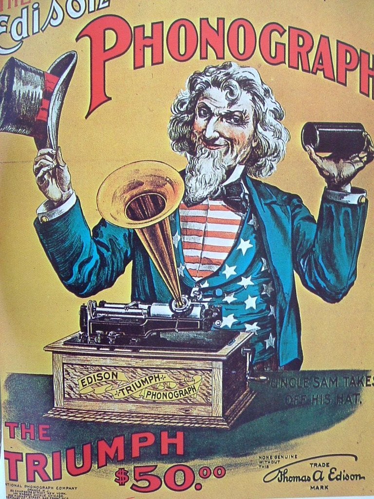 Dank u Edison, 100 jaar fonograaf en grammofoon., Gelezen, Elektrotechniek, L. de Vries, Ophalen of Verzenden