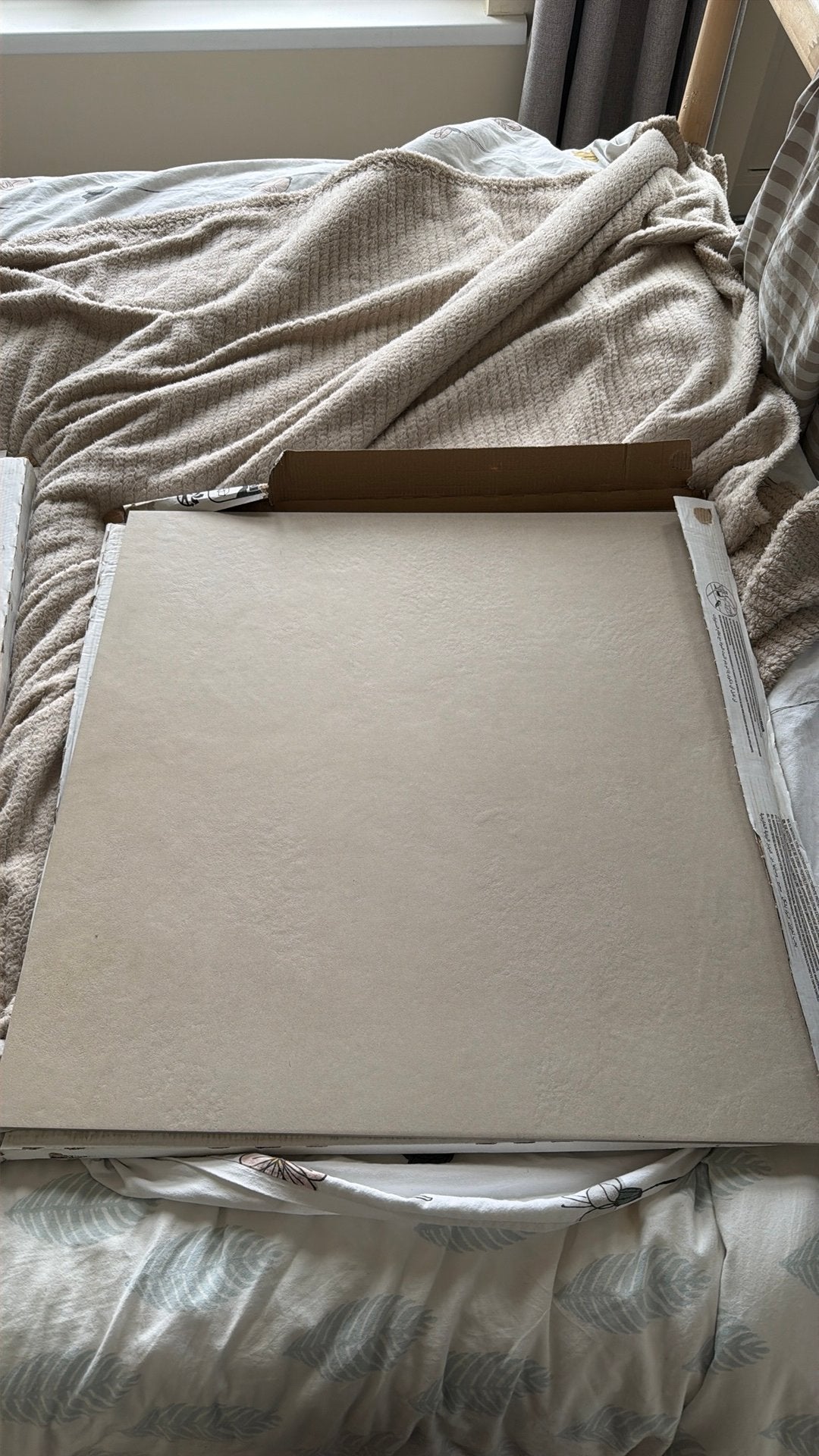 Vloertegels 60x60 cm beige grijs, Ophalen, Zo goed als nieuw