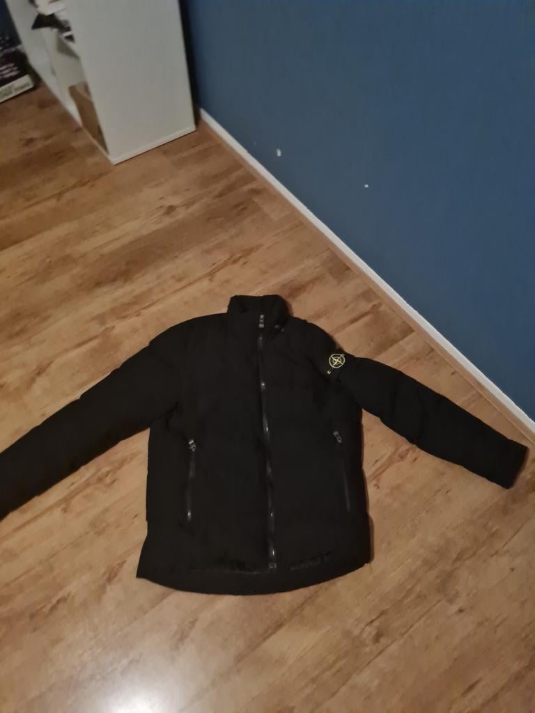 Zwarte stone island jas, Kleding | Heren, Jassen | Winter, Onbekend, Zwart, Overige maten, Ophalen of Verzenden