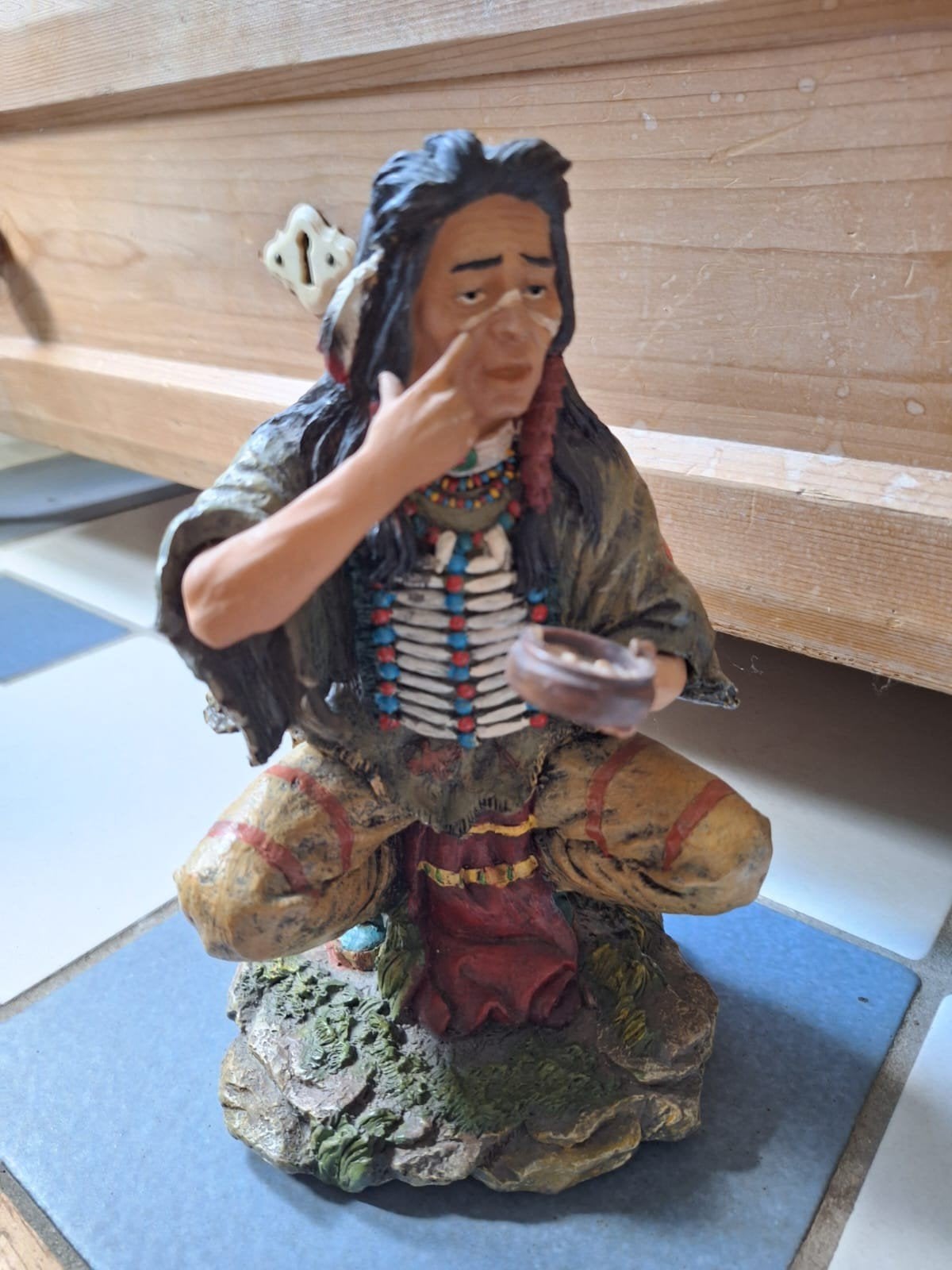 Indianen beeldje - Decoratief en gedetailleerd, Ophalen of Verzenden, Zo goed als nieuw