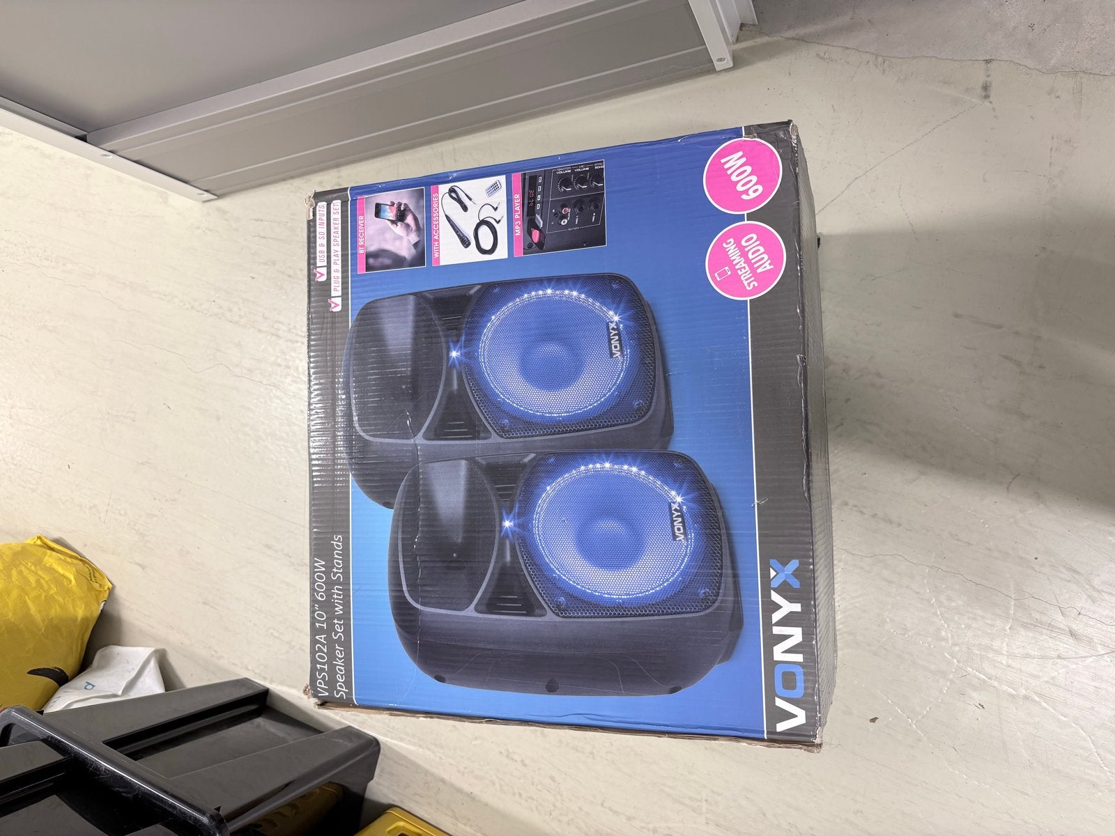 Vonyx Speaker Set met statieven, Speakerset, Nieuw, Inclusief standaarden, Ophalen