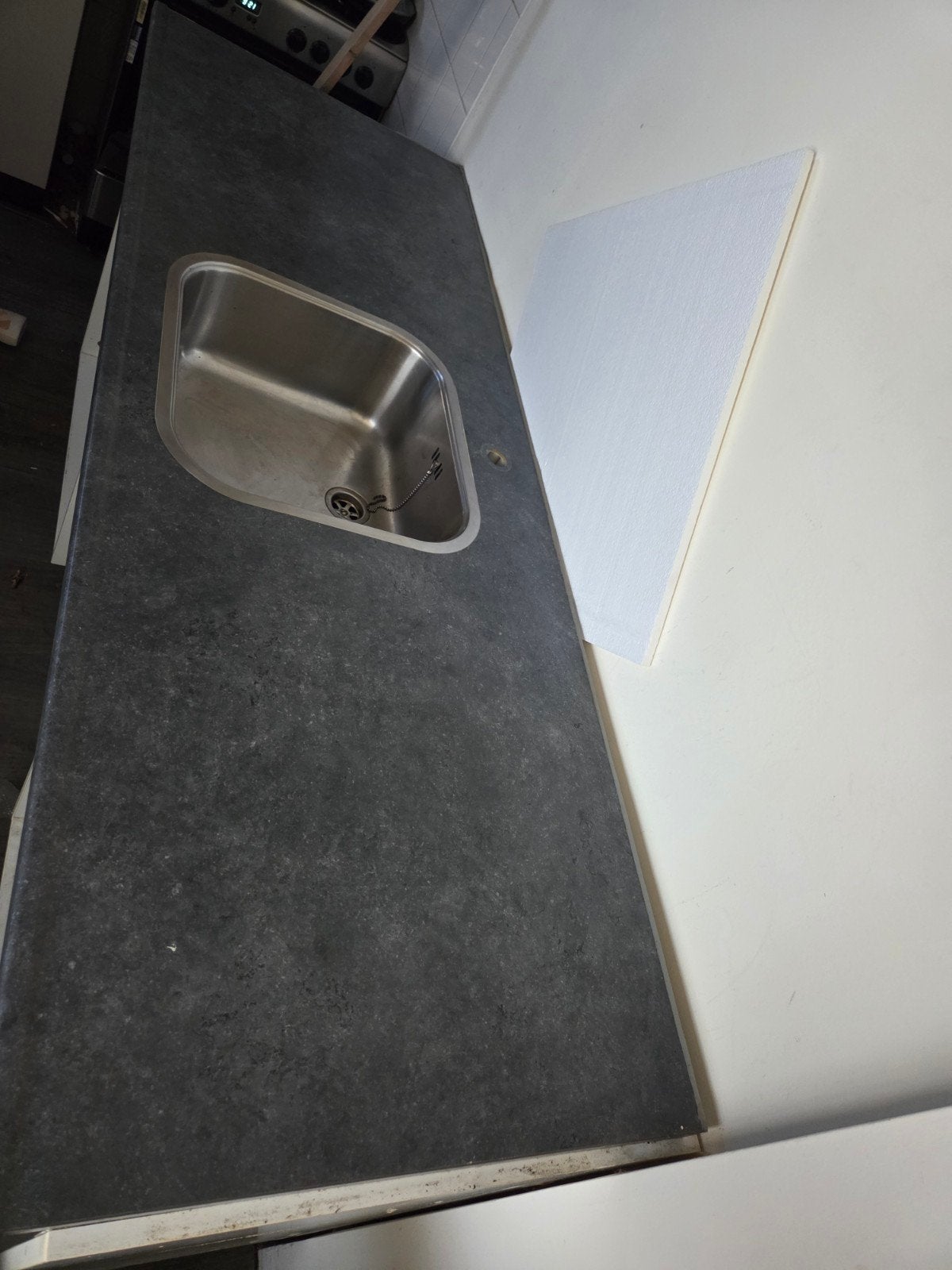 Aanrechtblad met wasbak - 171x60 cm - half jaar gebruikt, Ophalen of Verzenden