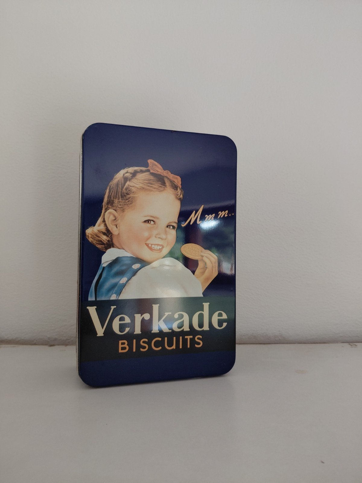 verkade biscuits blik, Verzamelen, Blikken, Ophalen of Verzenden, Gebruikt, Koek(jes), Verkade