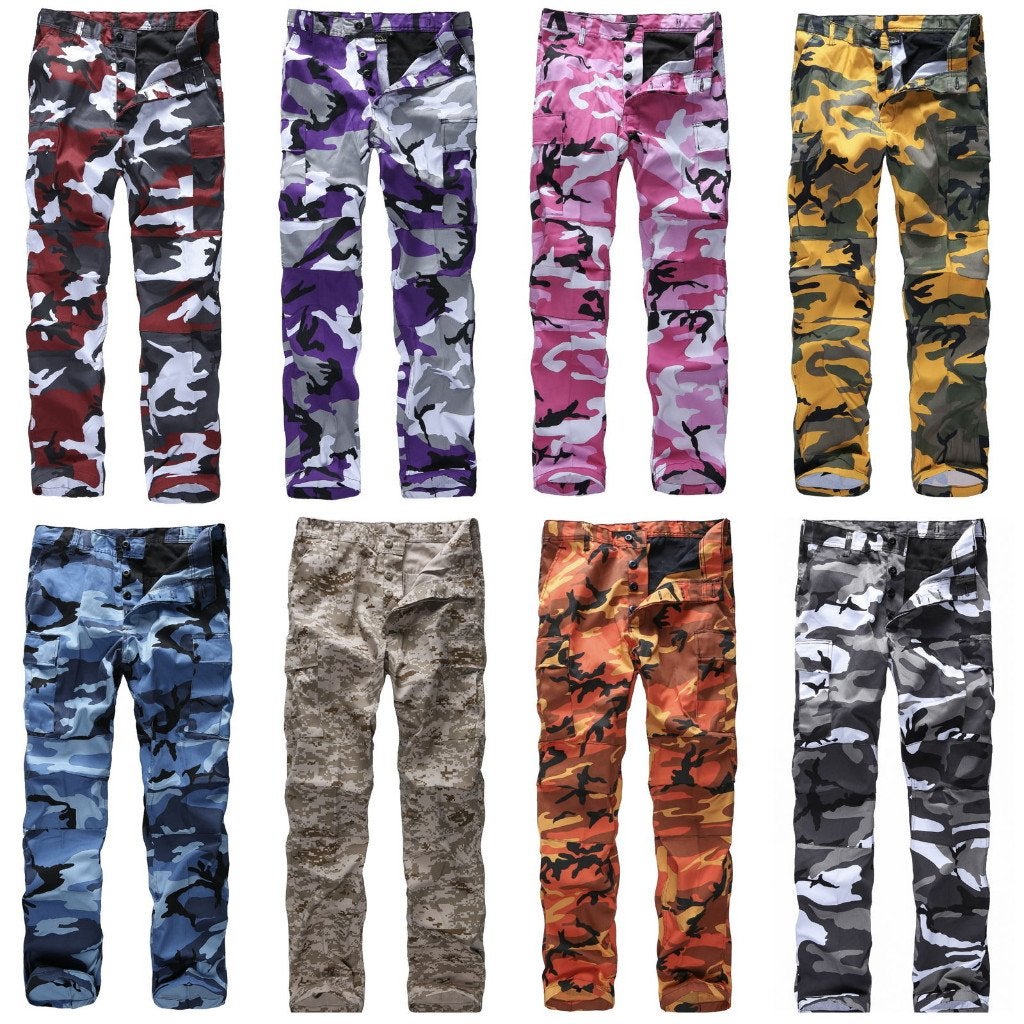 Heren dames camouflage broeken broek camo leger cargo, Verzenden, Nieuw, Overige maten, Overige kleuren
