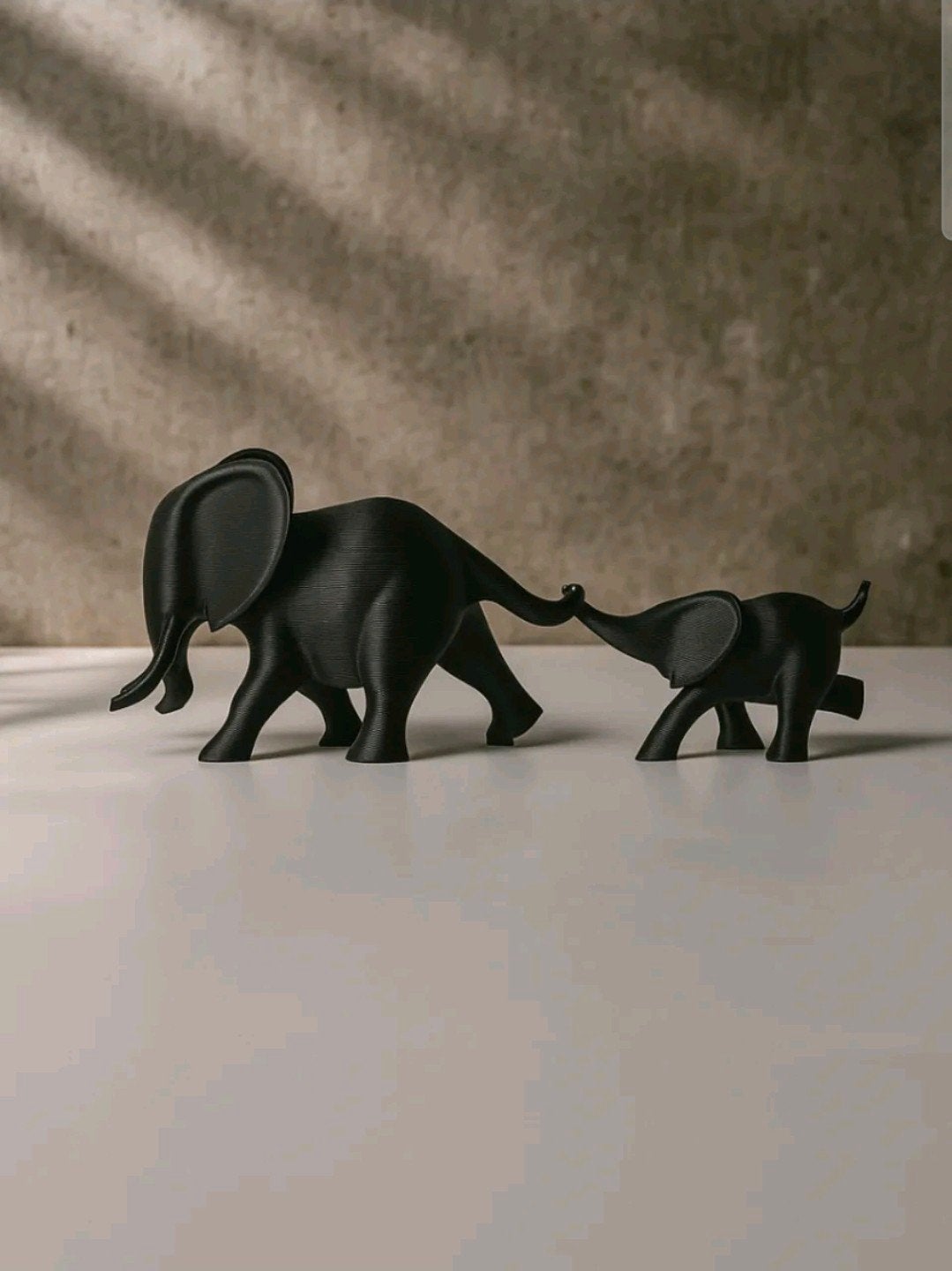 Decoratief Olifant Beeldje - 20 cm, Ophalen of Verzenden, Nieuw, Zwart, Kunststof