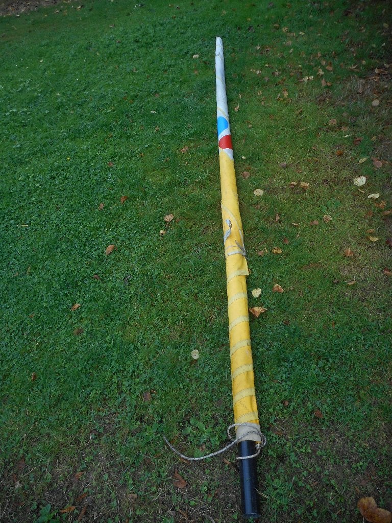 Mast en zeil voor surfplank, Watersport en Boten, Ophalen, Mistral, Gebruikt, 3.5 tot 5 m²
