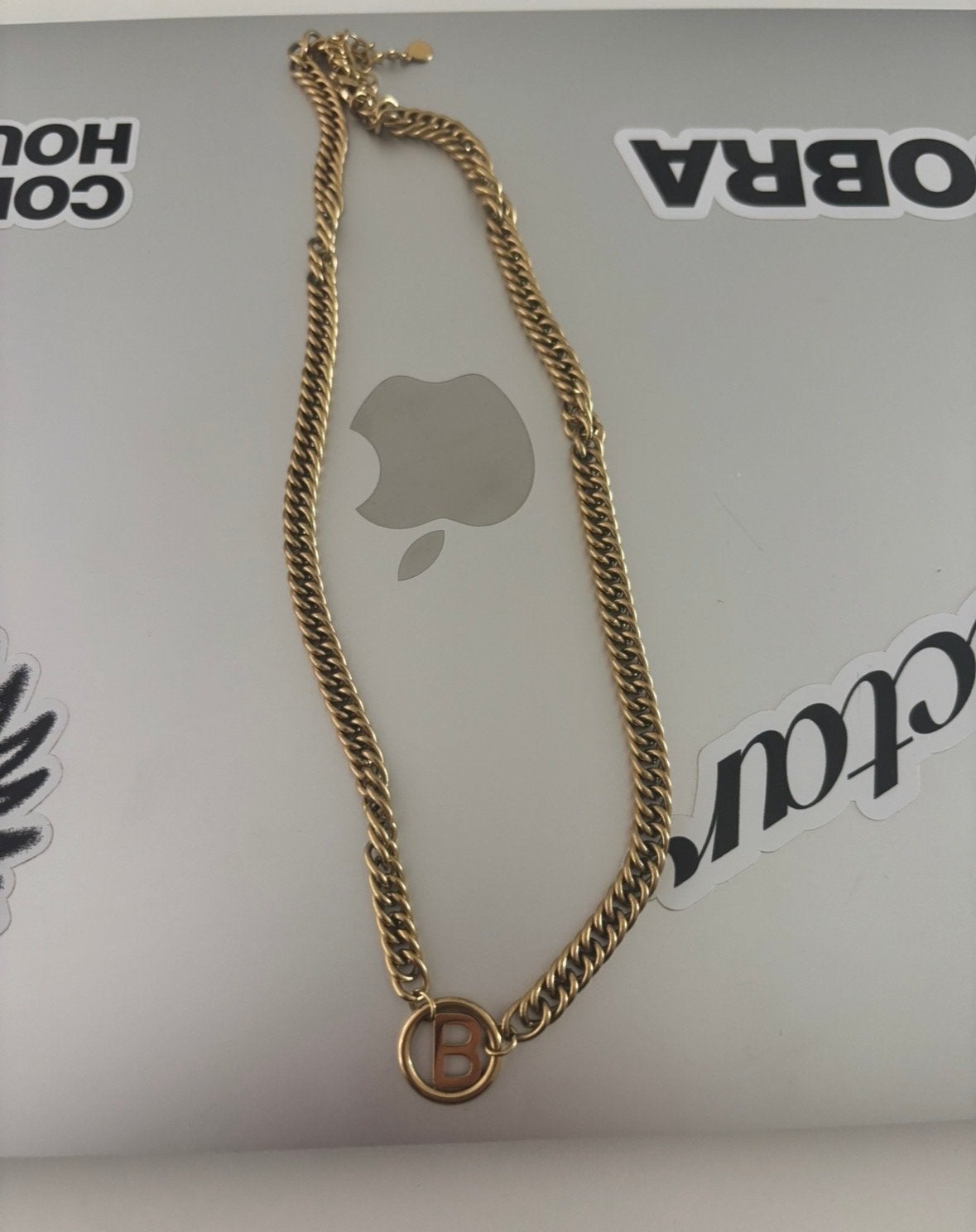 My Jewellery ketting met letter B, Sieraden, Tassen en Uiterlijk, Kettingen, Verzenden, Zo goed als nieuw, Goud, Overige materialen