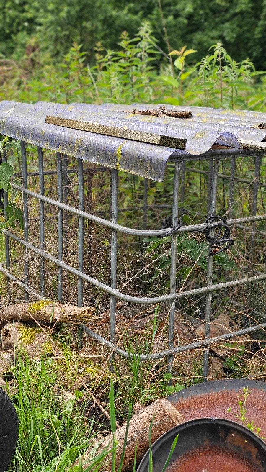 IBC container voor opslag van haardhout, Tuin en Terras, Haardhout, Ophalen