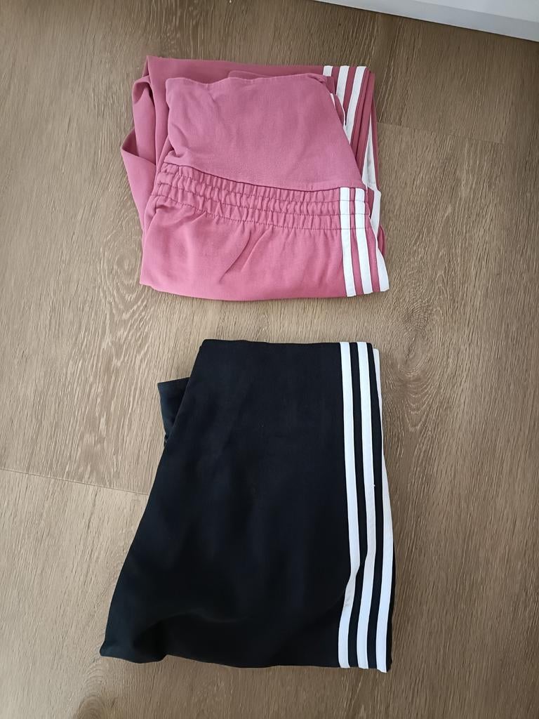Adidas Zwangerschaps Sportbroek Maat M - Roze & Zwart, Adidas, Fitness of Aerobics, Roze, Gedragen