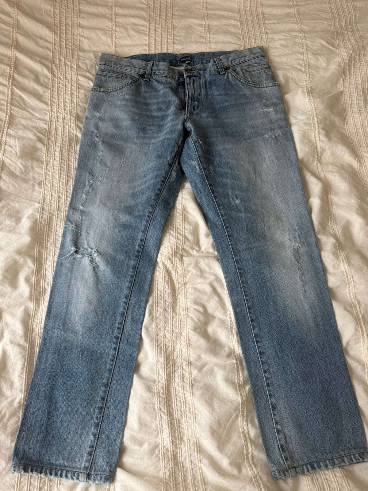 DOLCE GABBANA, Ophalen of Verzenden, Zo goed als nieuw, Blauw, W33 - W34 (confectie 48/50)