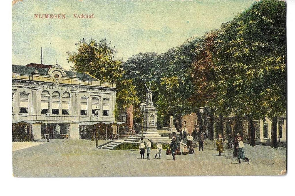 nijmegen 1912  v.asperen woont in asperen  bij leerdam, Verzenden, Voor 1920, Gelopen, Gelderland