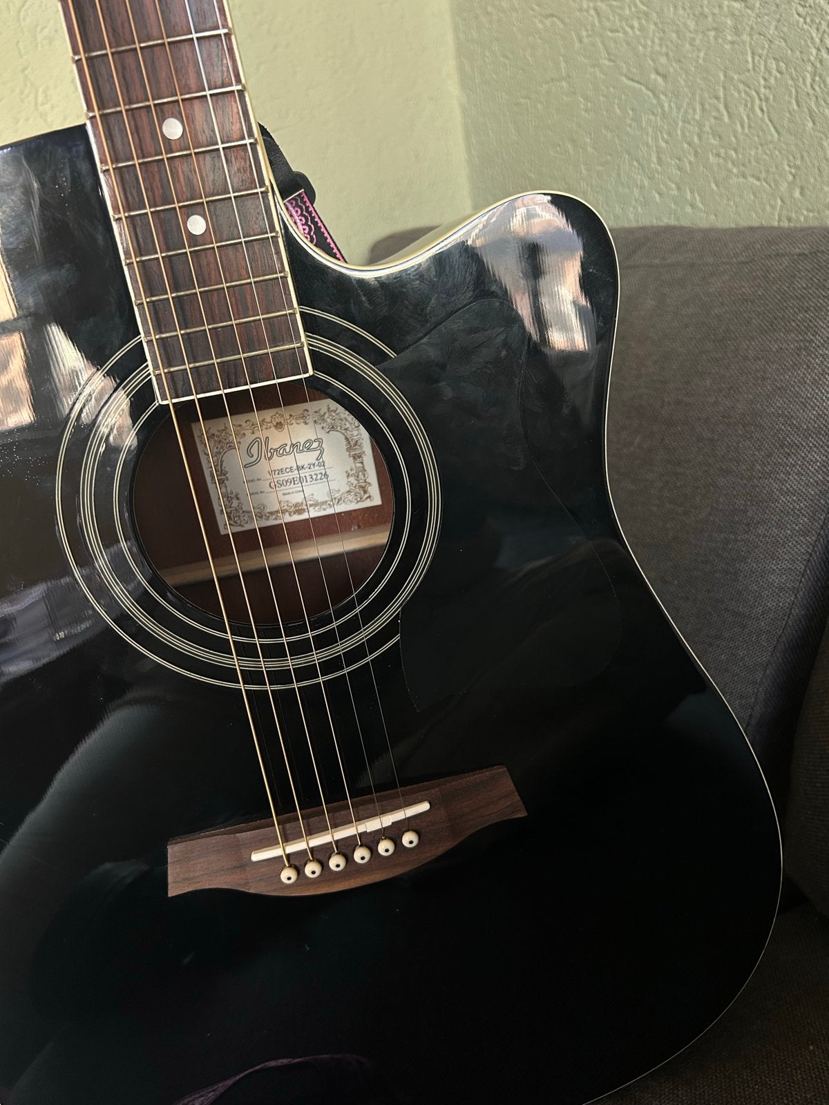 Ibanez Western gitaar, Muziek en Instrumenten, Ophalen of Verzenden, Gebruikt, Western- of Steelstringgitaar, Met (piezo-)element