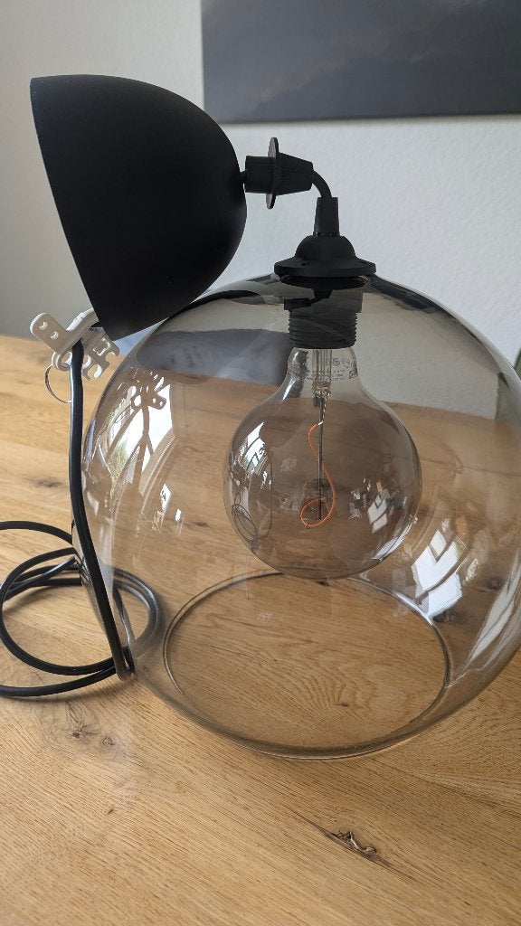 Ikea JAKOBSBYN rookglas lamp, Huis en Inrichting, Ophalen, Zo goed als nieuw, Glas, Minder dan 50 cm