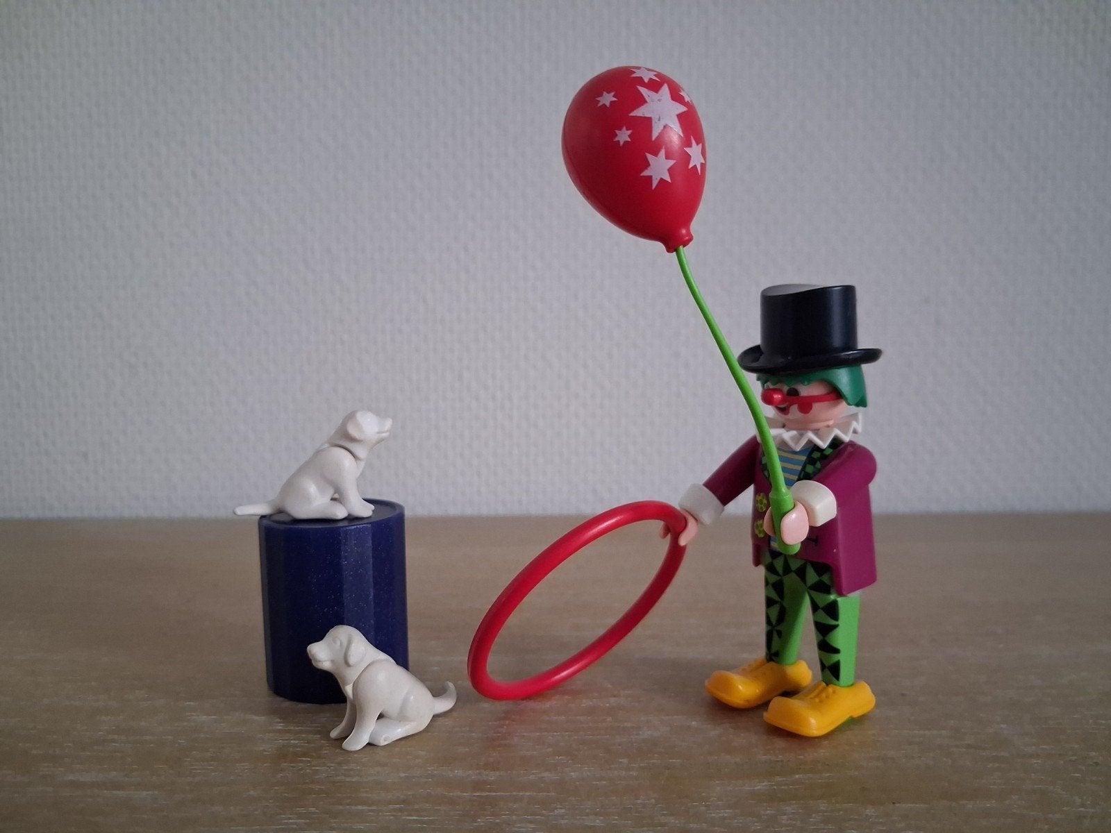 playmobil clown met hondjes en attributen set 4760, Complete set, Overige typen, Ophalen of Verzenden, Zo goed als nieuw