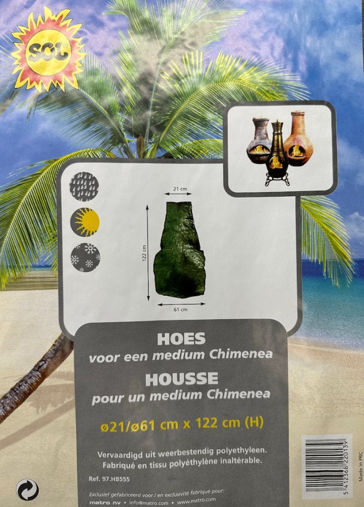 Hoes voor Mexicaanse tuinhaard (chimenea) Ø21/61cm x H122cm, Tuin en Terras, Ophalen, Nieuw