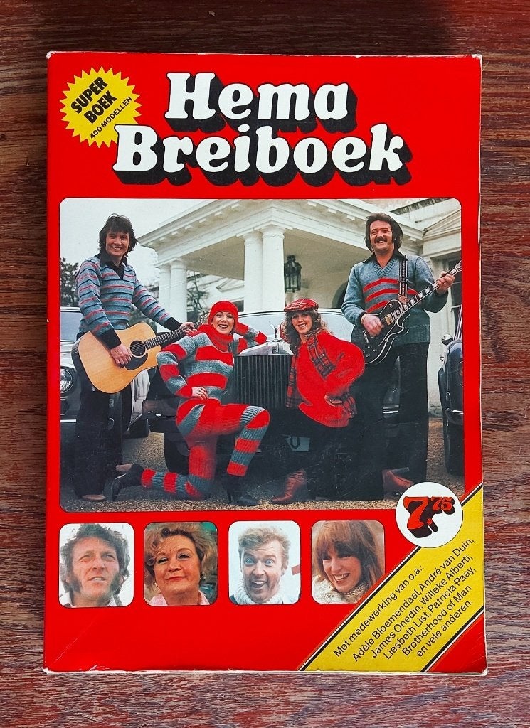 Retro Vintage HEMA breiboek 1978 Superboek 400 breipatronen., Verzamelen, Ophalen of Verzenden, Overige typen