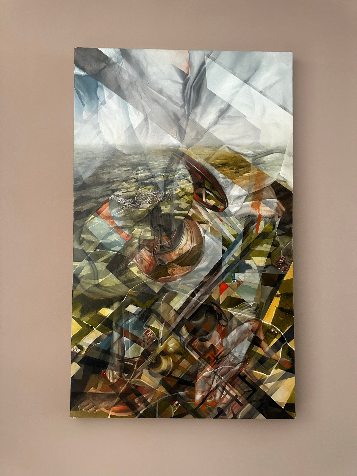 Vesod Streetart Olieverf Schilderij 2019 - 60x100 cm, Ophalen of Verzenden