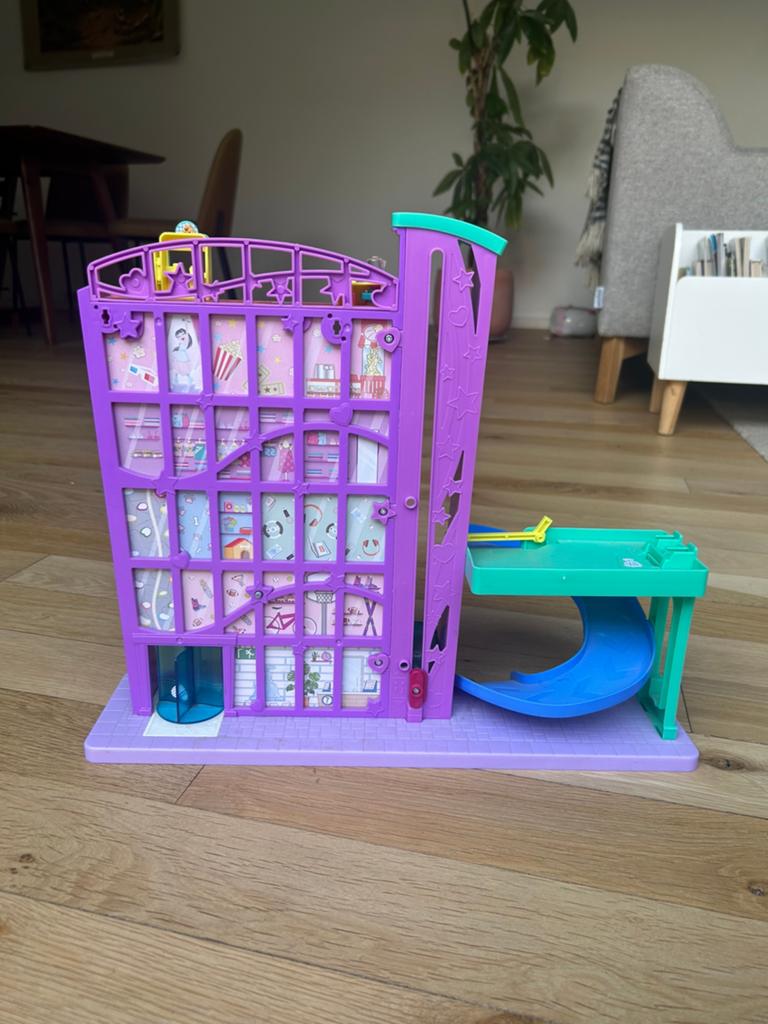 Polly Pocket winkelcentrum met extra’s, Ophalen of Verzenden, Gebruikt, Poppenhuis