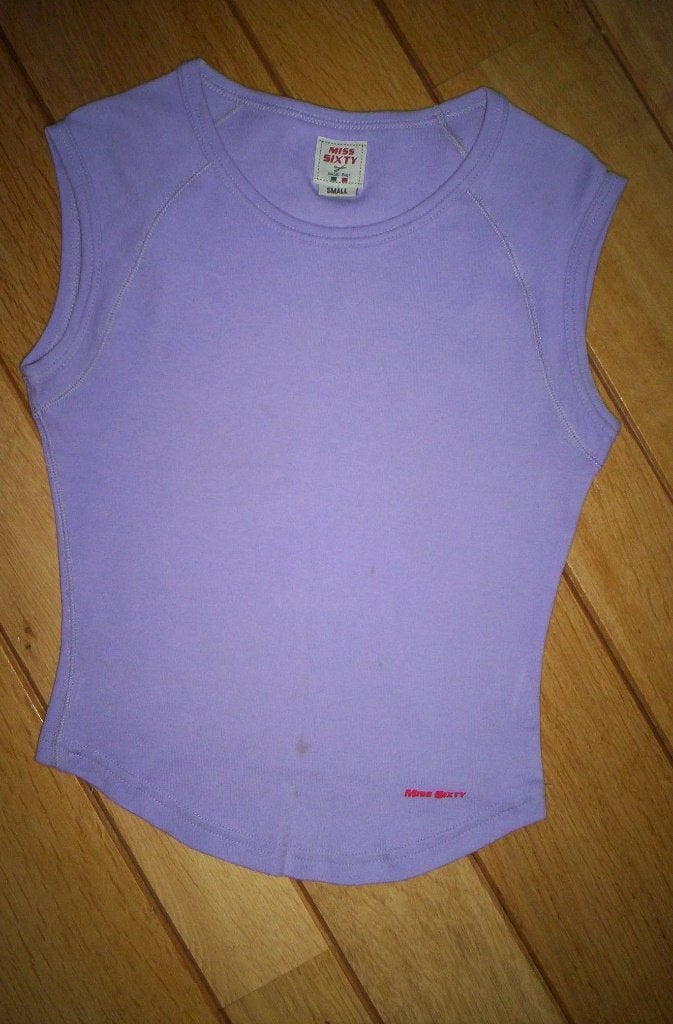 MISS SIXTY t- shirt lila maat S, Maat 38/40 (M), Paars, Miss Sixty, Ophalen of Verzenden