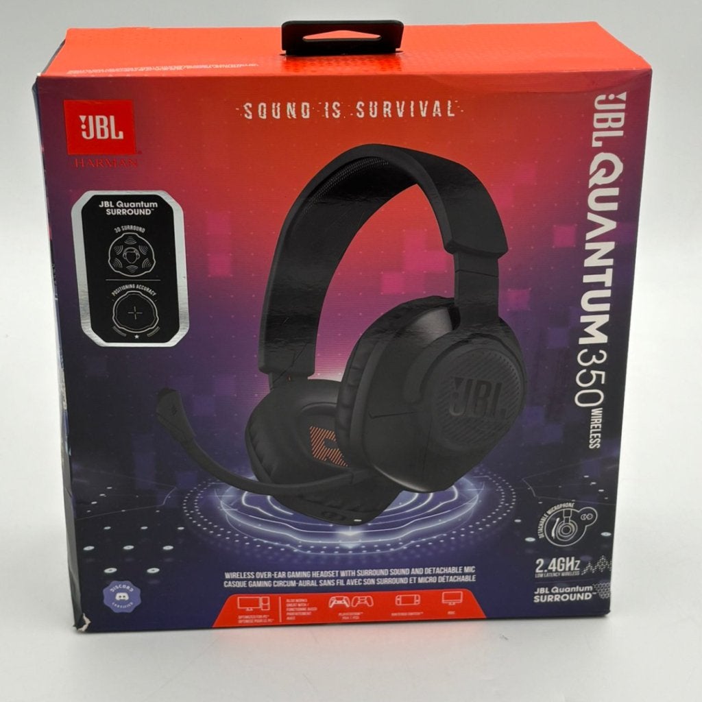 JBL Quantum 350 Wireless - Draadloze Gaming Headset - Nieuw, JBL, Nieuw, Support@jbl.com, 400 Atlantic Street
Stamford, CT 06901
USA