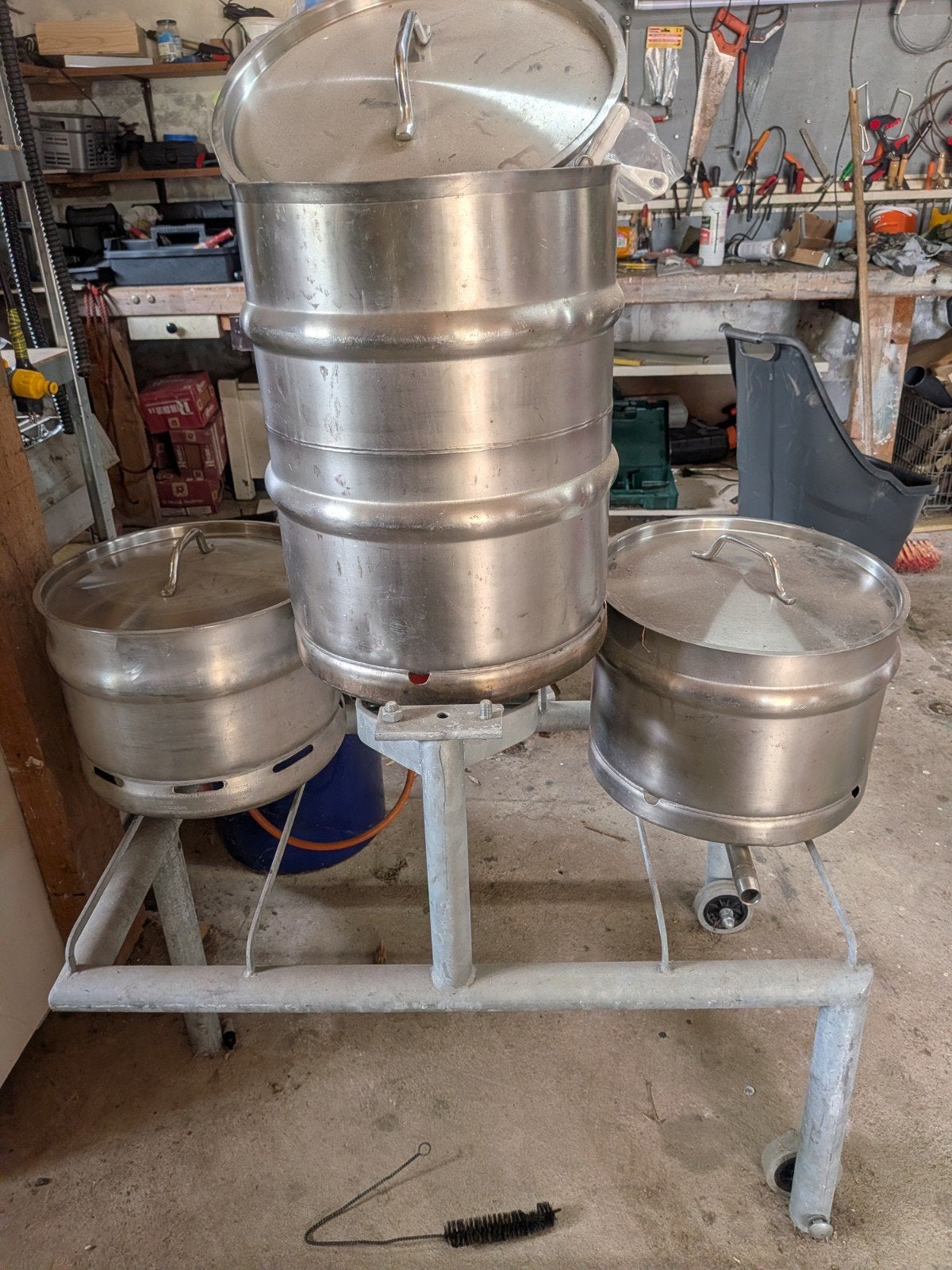 Complete bierbrouwset met toebehoren, Ophalen, Gebruikt