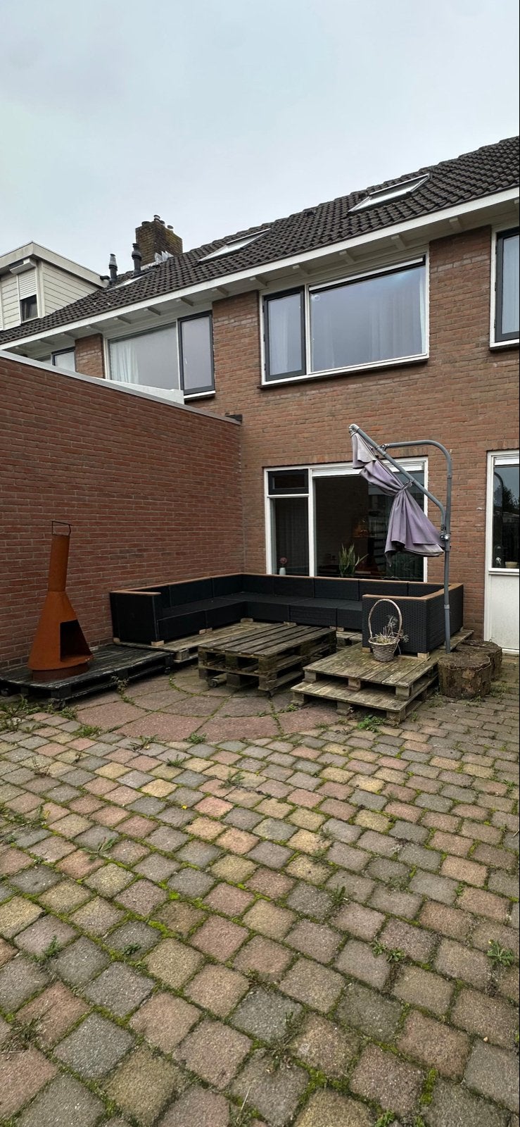 Ruime buitenbank / loungeset, Tuin en Terras, Tuinsets en Loungesets, Gebruikt, Meer dan 8 zitplaatsen, Ophalen of Verzenden, Loungeset