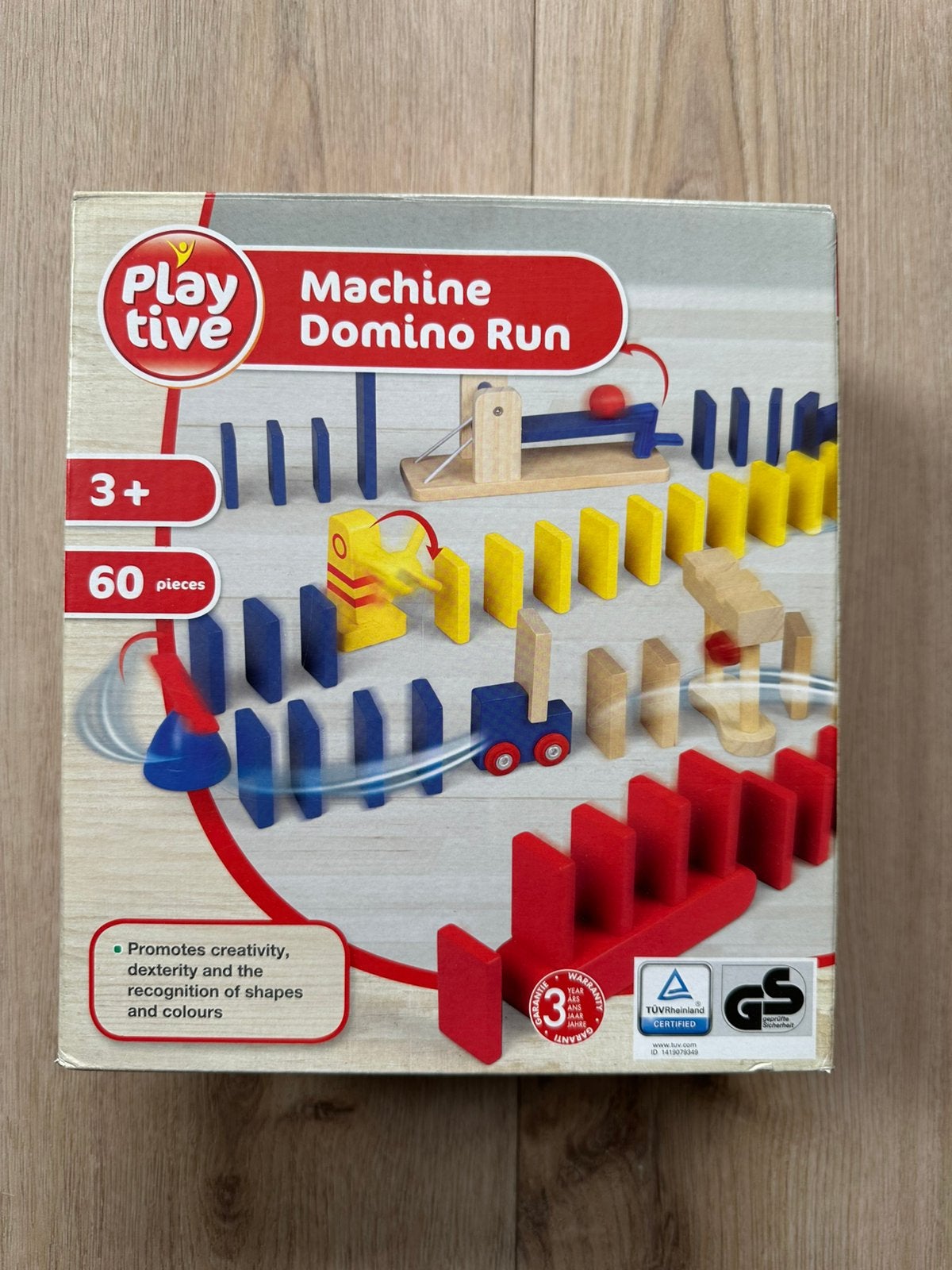 Machine domino run hout, Ophalen