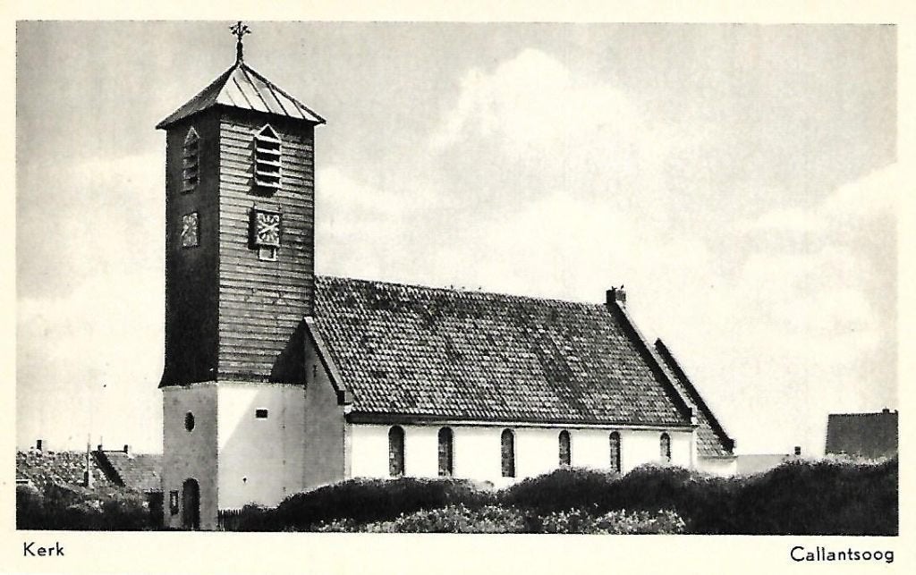 Callantsoog- -Kerk., Verzamelen, Ansichtkaarten | Nederland, Verzenden, 1960 tot 1980, Gelopen, Noord-Holland