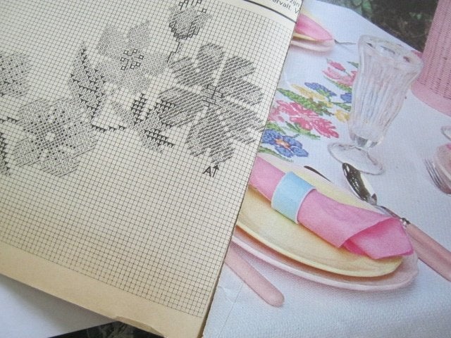 Borduurpatroon  Bloemen op kleed  nr 345 do, Verzenden, Nieuw, Handborduren, Patroon