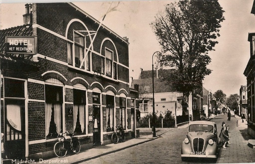 Mijdrecht /  met fiat topolino, Verzenden, 1940 tot 1960, Gelopen, Utrecht