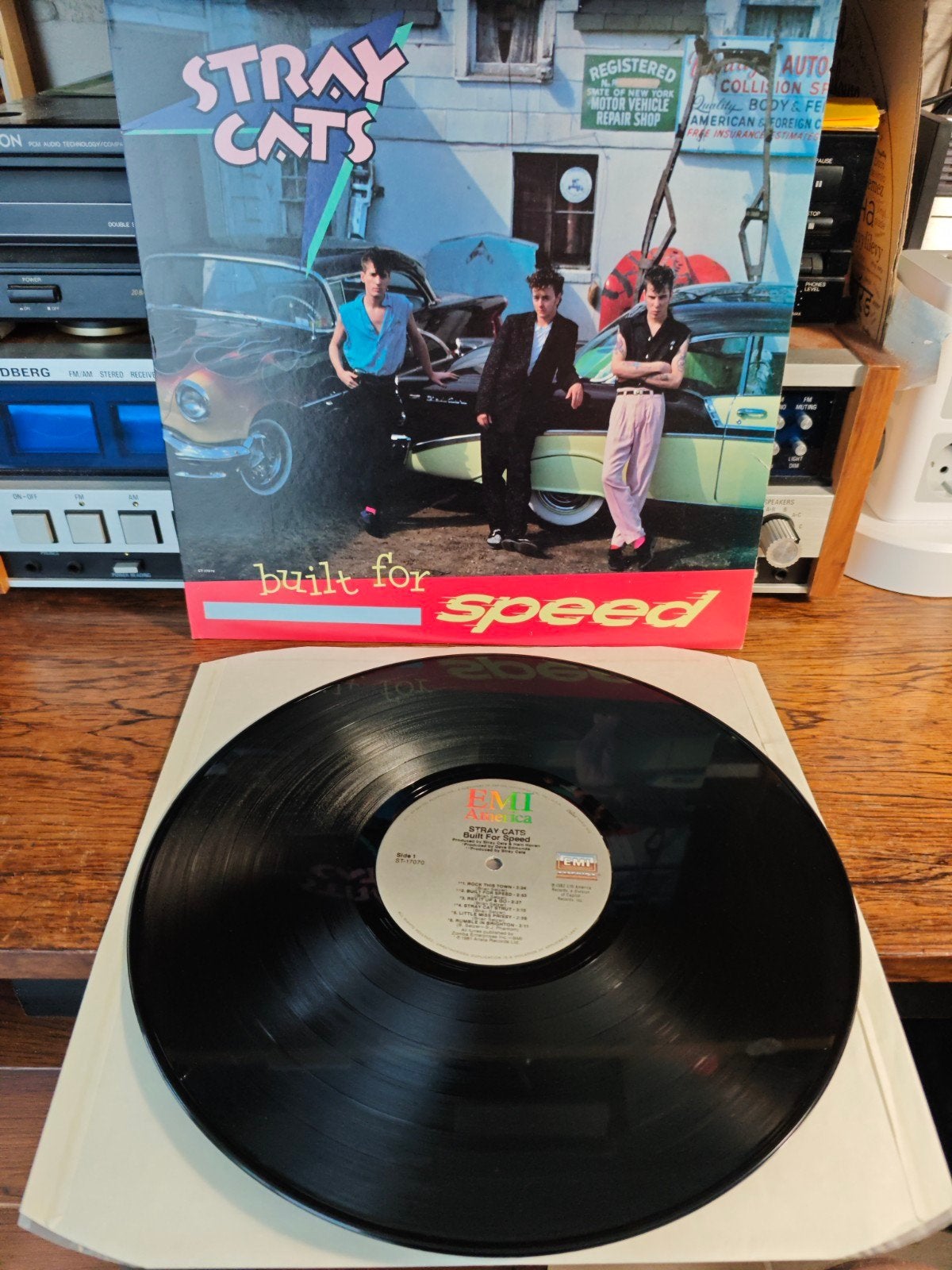 Stray Cats - Built for Speed LP (Rock-'n-Roll), Cd's en Dvd's, Ophalen of Verzenden, Gebruikt, 12 inch