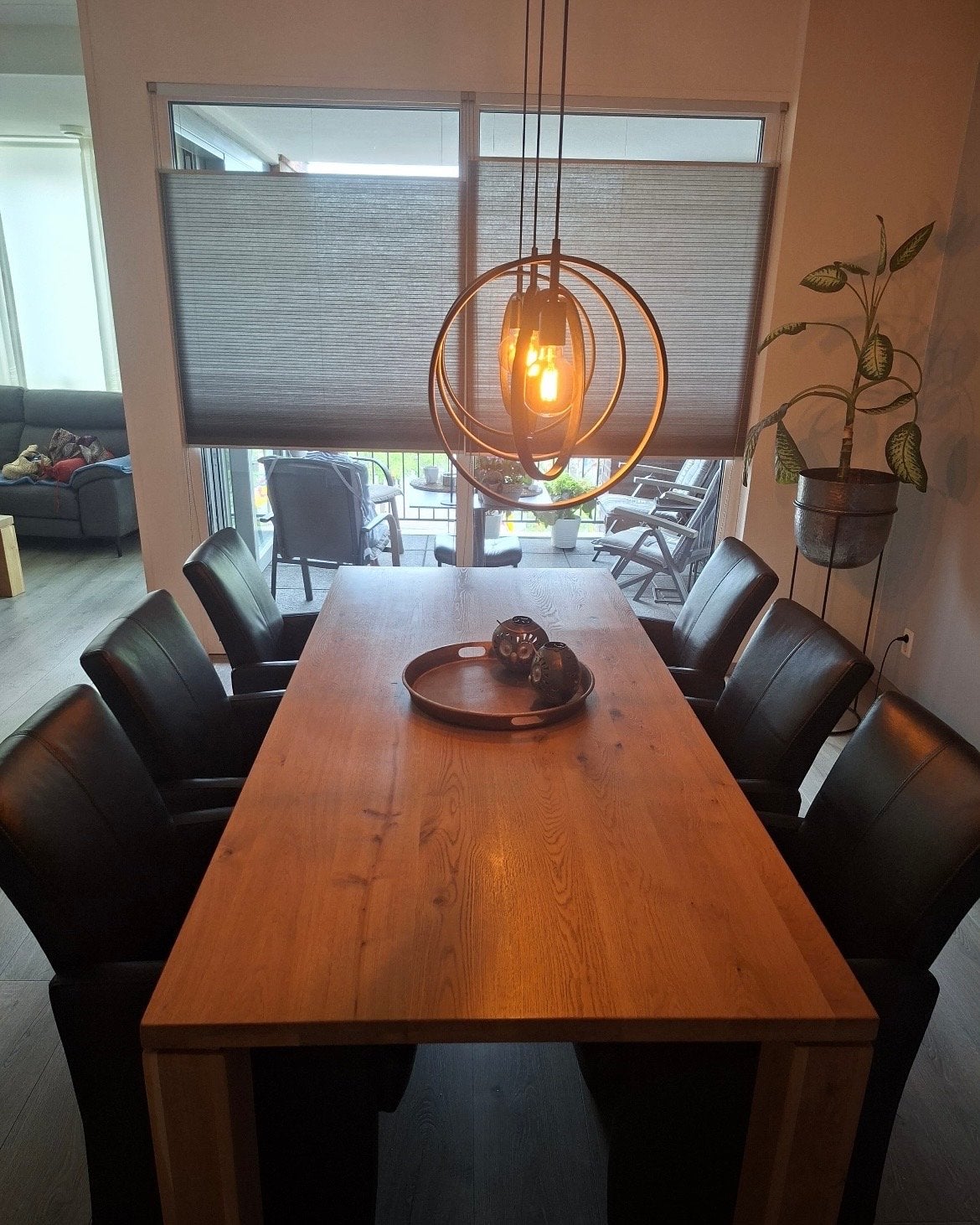 6 Goossens eetkamerstoelen van echt leer - direct beschikbaa, Ophalen, Gebruikt, Zwart, Leer