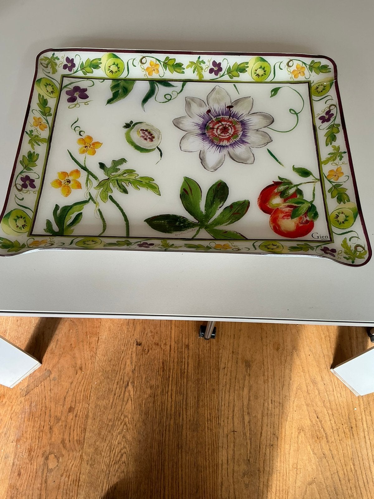 Gien dienblad, Ophalen of Verzenden, Zo goed als nieuw, Rechthoekig, Kunststof