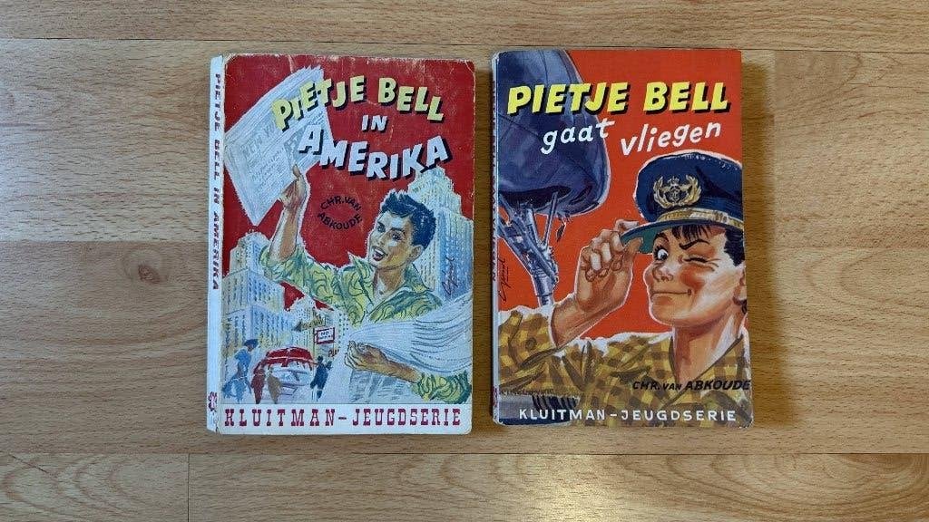 Pietje Bell in Amerika & Pietje Bell gaat vliegen (2 boeken), Gelezen, Fictie algemeen, Ophalen of Verzenden, Chr. van Abkoude
