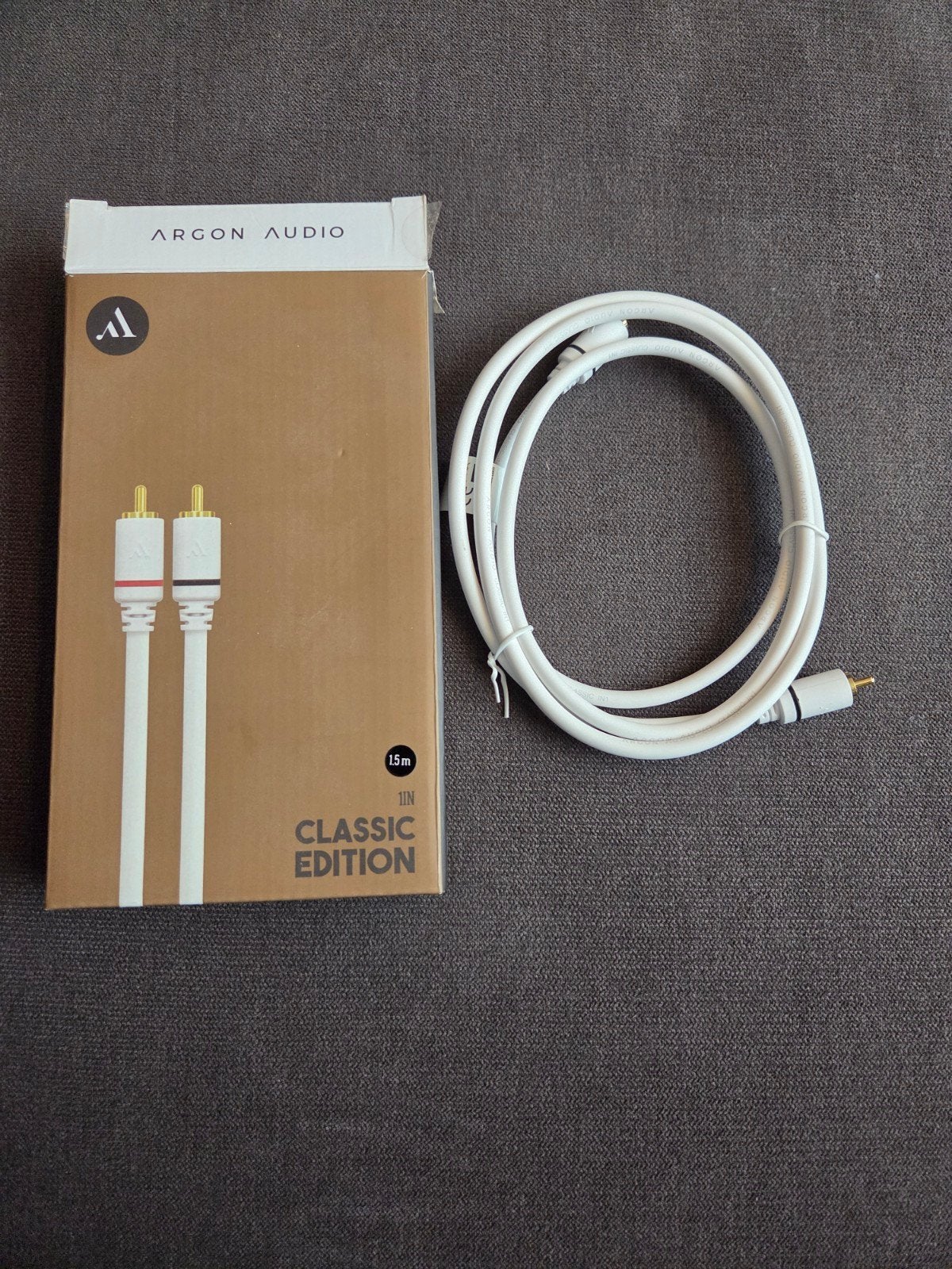 Argon Audio RCA-signaalkabel 1,5m - Nieuwstaat, Ophalen of Verzenden, Nieuw, Minder dan 2 meter, Luidsprekerkabel