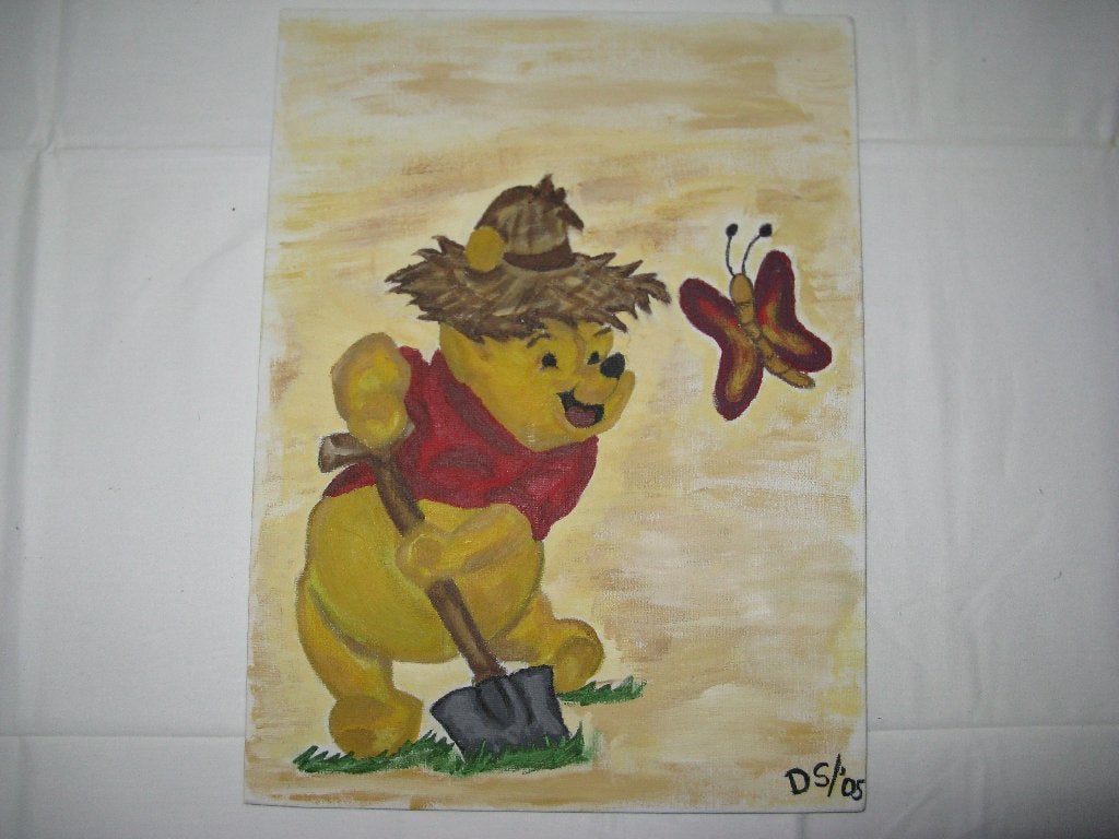 winnie the pooh schilderij, Ophalen of Verzenden, Zo goed als nieuw, Wanddecoratie