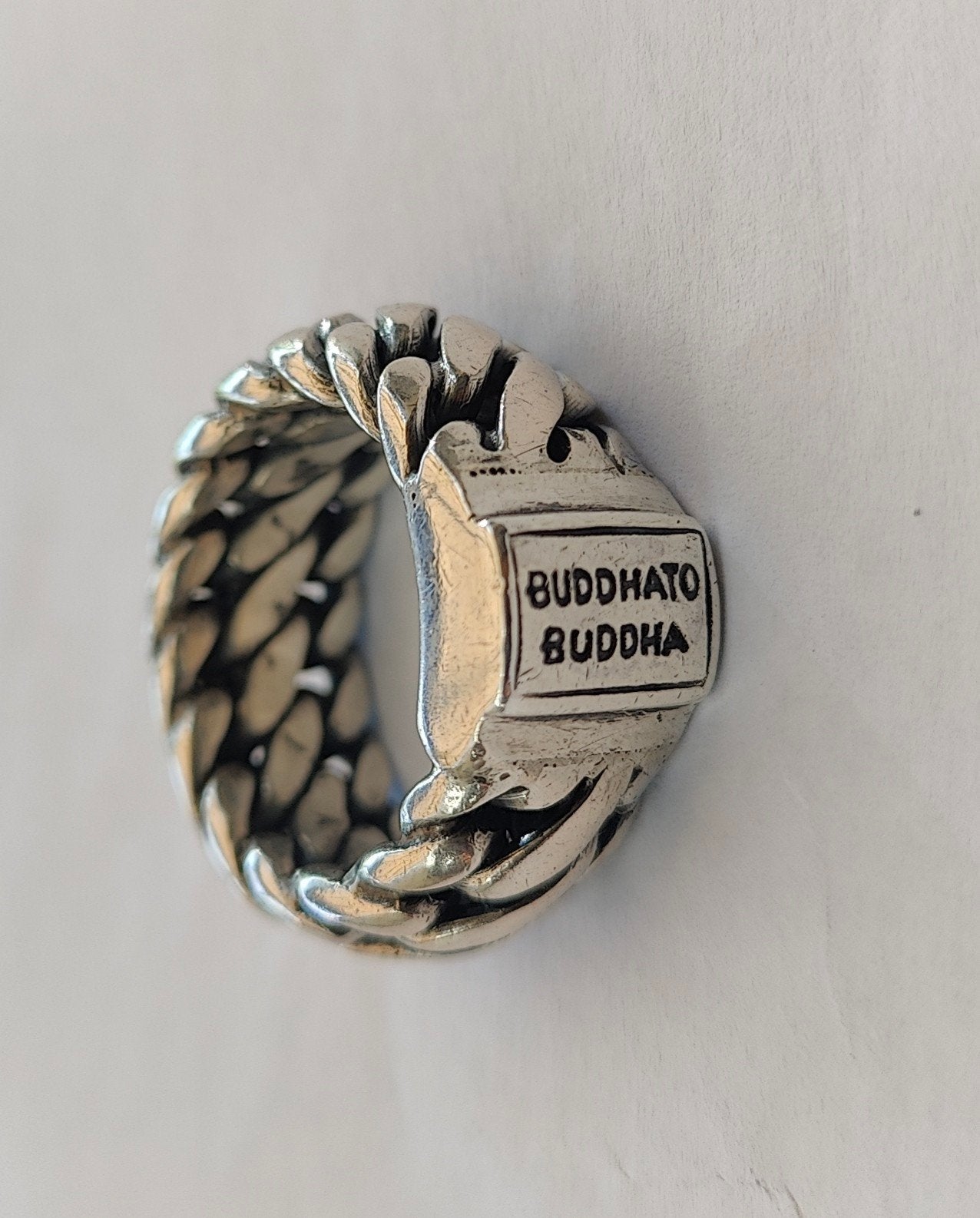 Zilveren Buddha ring Ben Small, Ophalen, 18 tot 19, Gebruikt, Dame of Heer