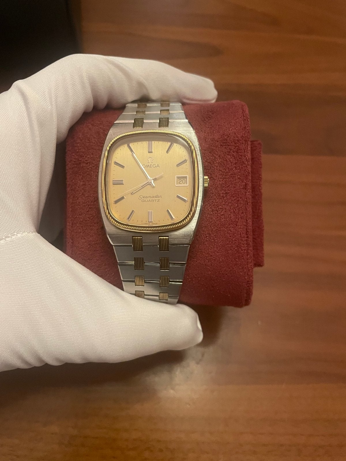 Omega Seamaster Quartz 196.0136 Goud/Staal, Gebruikt, Polshorloge, Ophalen of Verzenden, Goud