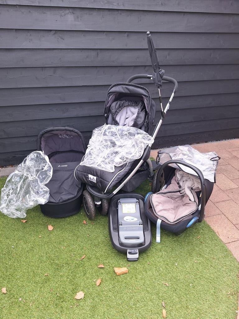 MaxiCosi Mura 3, zeer compleet. Incl. Isofix, Kinderen en Baby's, Kinderwagens en Combinaties, Gebruikt, Verstelbare duwstang