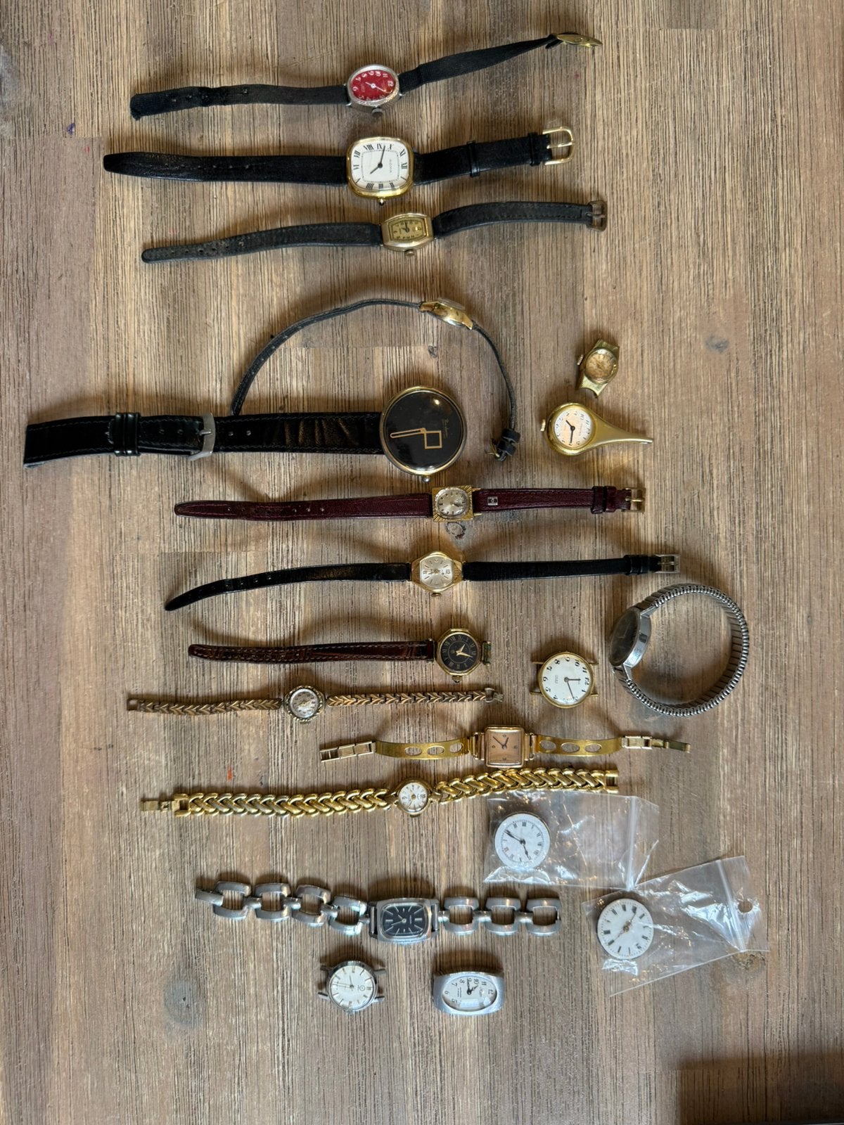 Lot mechanische horloge met werk, Ophalen of Verzenden, Gebruikt