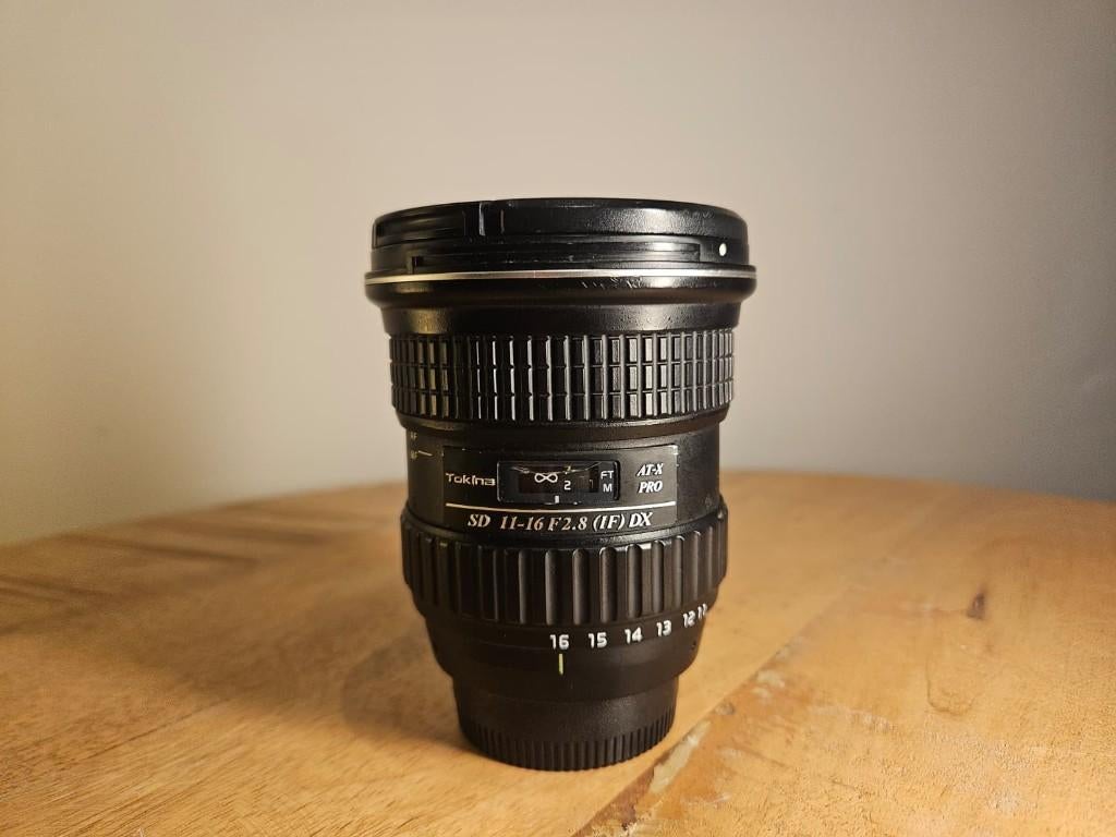 Tokina AT-X Pro 11-16mm f/2.8 (IF) DX - Nikon, Audio, Tv en Foto, Fotografie | Lenzen en Objectieven, Ophalen, Gebruikt, Groothoeklens