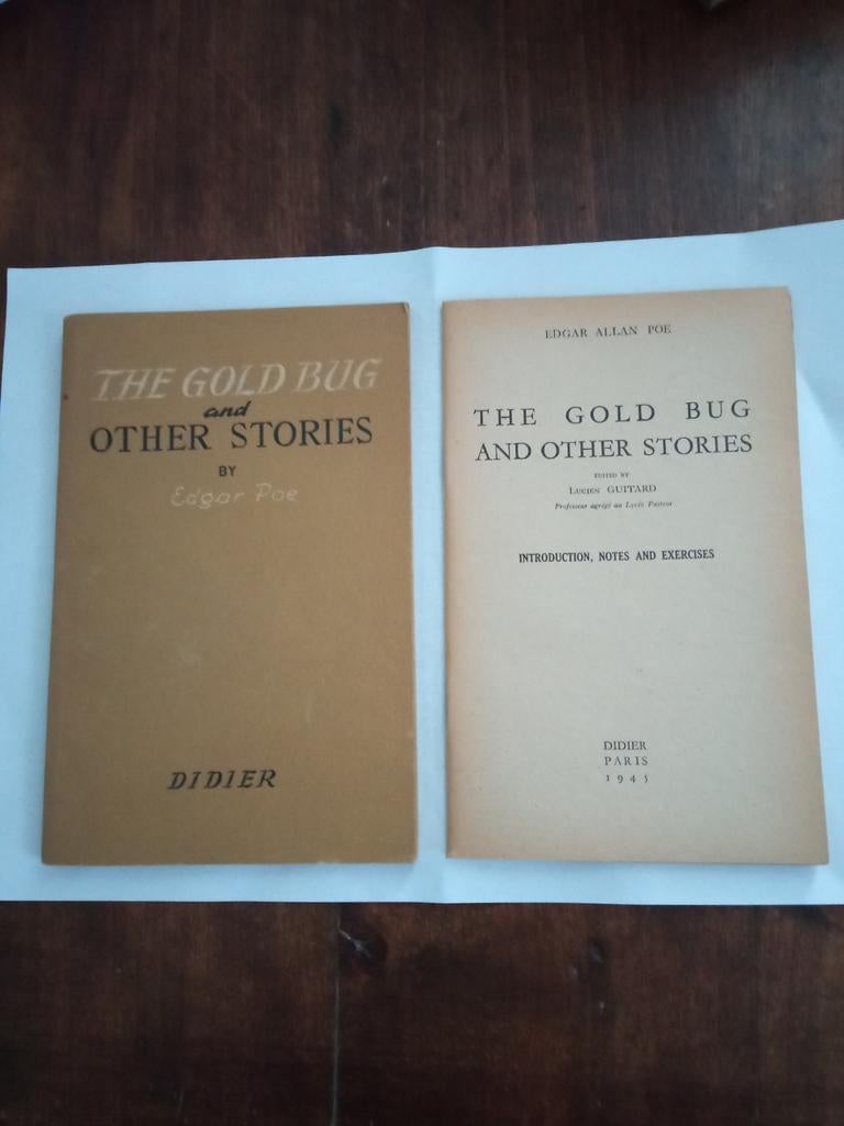 Edgar Allan Poe The gold bug and other stories Didier 1945, Europa overig, Edgar Allan Poe, Ophalen of Verzenden, Zo goed als nieuw