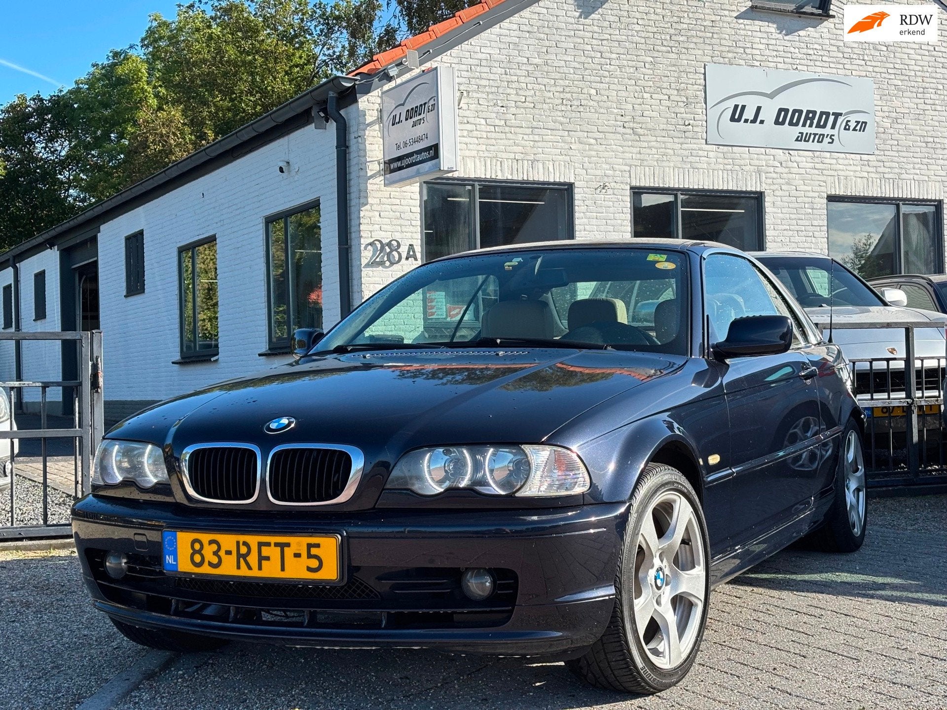 BMW 3-serie Cabrio 318Ci hard top! nette staat !, Auto's, 4 cilinders, Cabriolet, Leder, Handgeschakeld