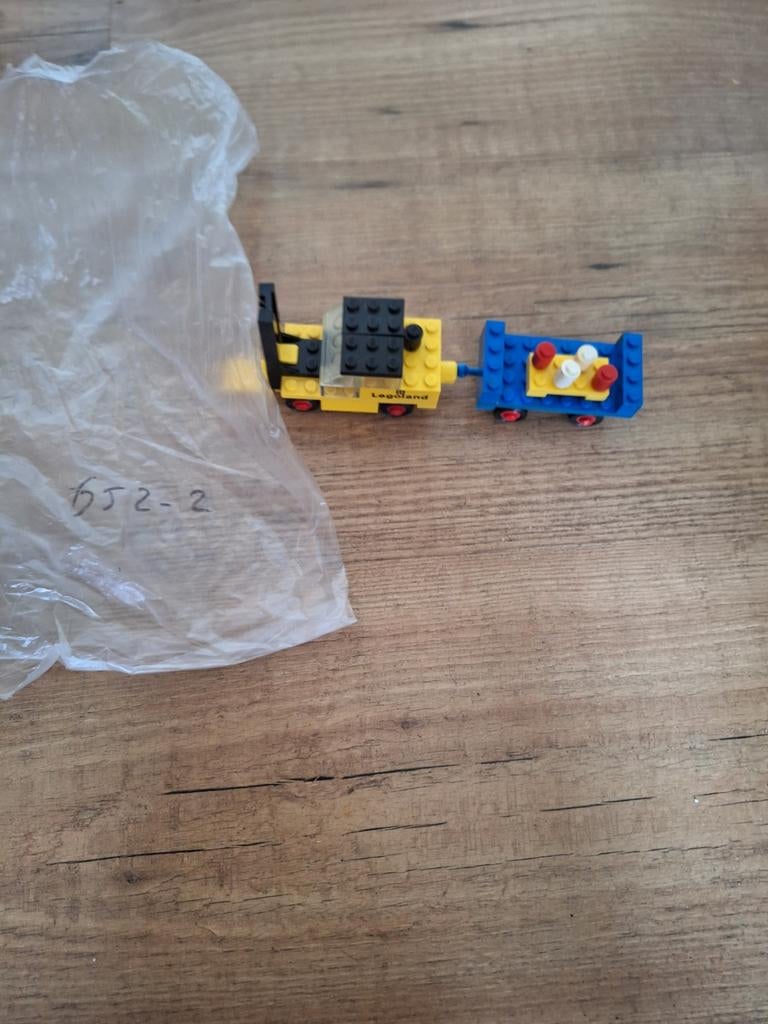 Lego Legoland Trein met Wagon - Vintage Speelgoed, Gebruikt, Overige thema's, Lego, Ophalen of Verzenden
