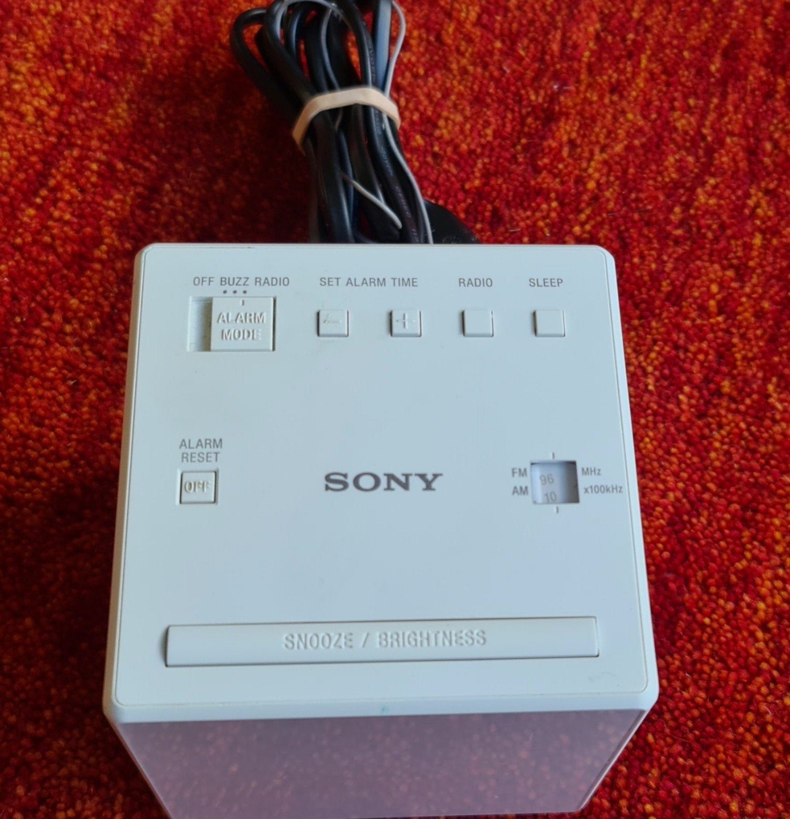 Sony Wekker Radio ICF-C1 - Compact en Functioneel, Ophalen of Verzenden, Gebruikt, Radio